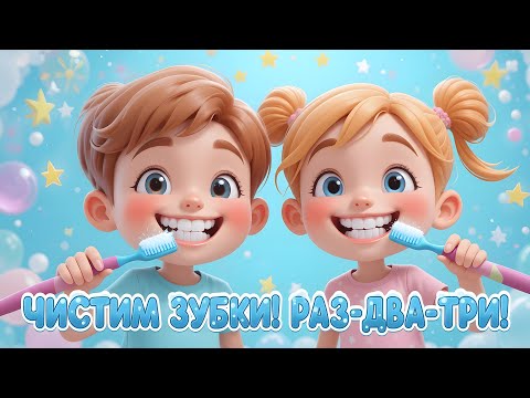 Видео: ЧИСТИМ ЗУБКИ! РАЗ-ДВА-ТРИ!