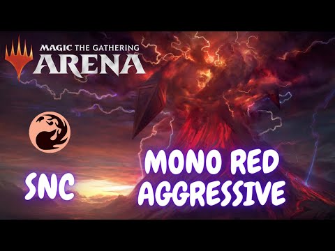 Видео: SNC / Колода Моно-красная агро / Mono red aggro deck. MTG arena / мета 2022