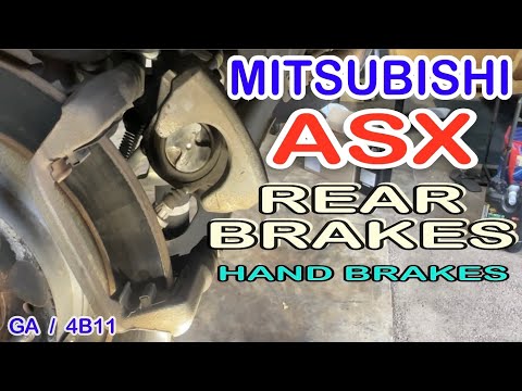 Видео: КАК ЗАМЕНИТЬ ЗАДНИЕ ТОРМОЗА MITSUBISHI ASX
