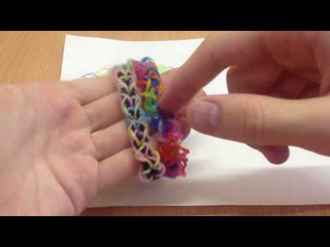 Видео: Браслет Спиральки из резинок на рогатке