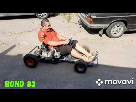 Видео: Картинг с двигателем от Альфа 110 см3