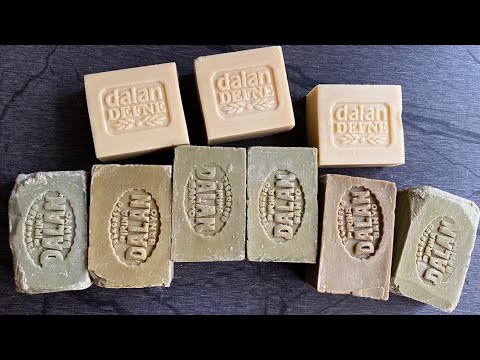 Видео: Asmr cutting dry Dalan soap | Резка Сухого Далан мыла #asmrsoap #soapcutting