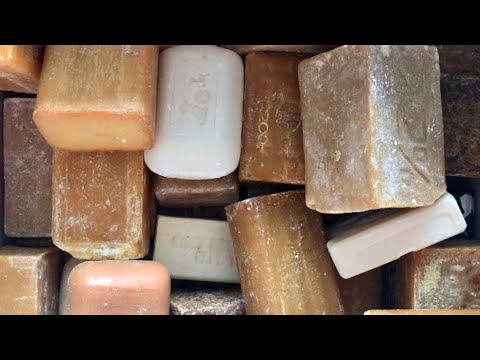 Видео: ASMR SOAP # 199/Cutting old dry soap/Резка старого сухого мыла