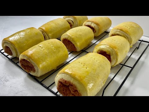 Видео: Как приготовить сосиску в тесте | Нигерийская сосиска в тесте | простой рецепт | 2 рецепта | В ст...