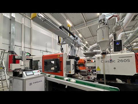 Видео: Поставка и запуск робота для установки закладных и съема изделий