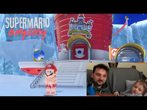 Видео: Мы попали в снежное царство и Саша заболел:( | SuperMario Odyssey | Саша и Сирожа