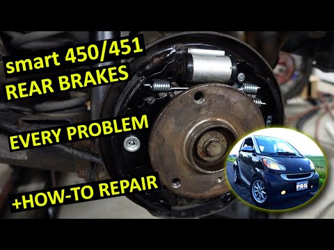 Видео: Задние тормоза Smart 450/451: все проблемы и способы их устранения