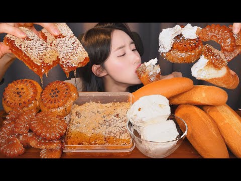 Видео: МОЙ ПЕРВЫЙ КАЙМАК АСМР(МЕДОВЫЙ ДОМ)🍯 КОРЕЙСКИЙ ДЕСЕРТ ЯКГВА МУКБАНГ KAYMAK YAKGWA MUKBANG