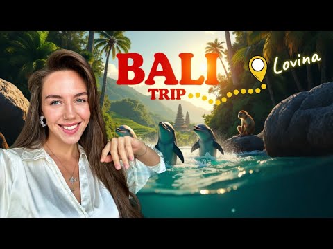 Видео: Бали: район Ловина. дельфины, водопады, кафе и ферма, север острова