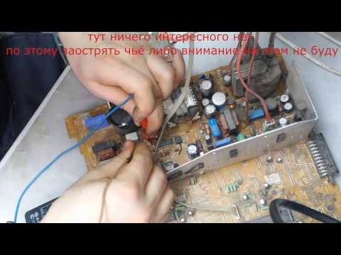 Видео: телевизор rubin шасси м06 не включается моргает светодиод(снова конденсаторы)