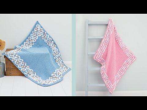 Видео: Puffy Fine ile Zincir İşi Battaniye / Chain Work Blanket / Элементарное одеяла с воздушными петлями