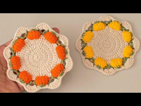 Видео: 🍂 Вязаные крючком тыквенные подставки🎃 | Идеальная осень, проект по вязанию крючком на Хэллоуин