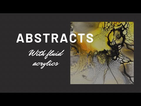 Видео: 3 абстрактные картины в стиле флюидарт с использованием техники брызг — прекрасная попытка создан...