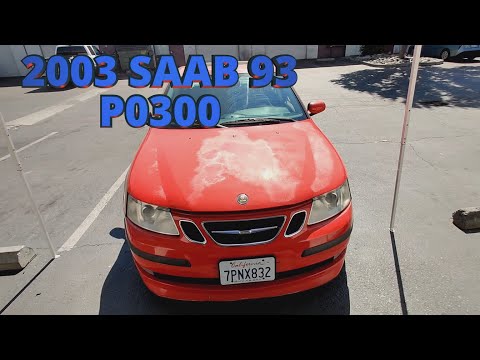 Видео: 2003 Saab 93 2.0t пропуски зажигания во всех цилиндрах p0300 неустойчивая работа на холостом ходу