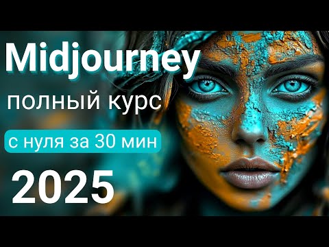 Видео: Midjourney самый ПОЛНЫЙ курс в 2025 | Миджорни с 0 до ПРОФИ за 30 минут