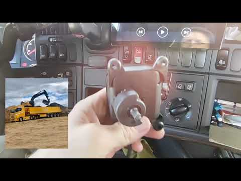 Видео: Scania climate control.  does not work.  ER (0 - 10). кран печки плохо закрывается (что я сделал)