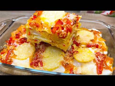 Видео: Самая вкусная картофельная лазанья! Вы будете готовить ее каждый день! Так легко приготовить дома!