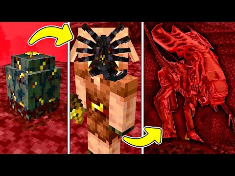Видео: ЗАРАЗИЛ НЕЗЕР ЧУЖИМИ В МАЙНКРАФТ Minecraft Aliens