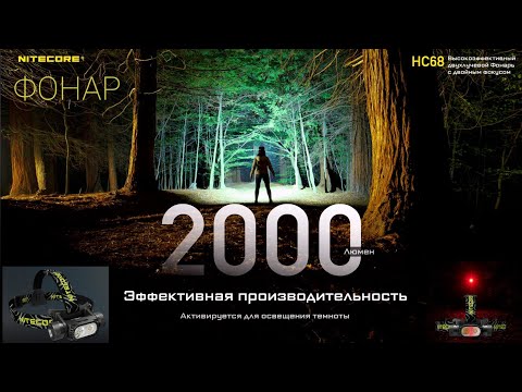 Видео: НАЛОБНЫЙ ФОНАРЬ  / NITECORE HC68