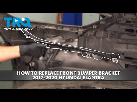 Видео: Как заменить кронштейны переднего бампера Hyundai Elantra 2017-2020