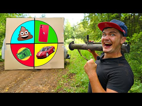 Видео: Кто выстрелит из базуки и попадет в мишень - получит этот предмет!