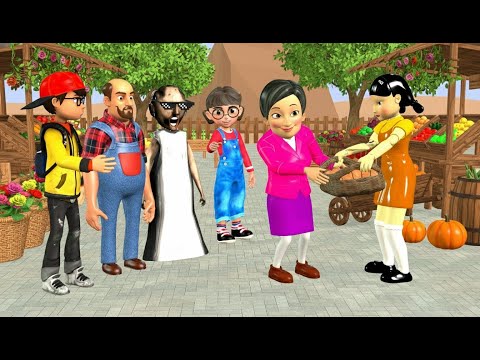 Видео: Scary Teacher 3D против игры Squid: Красный свет, Зеленый свет