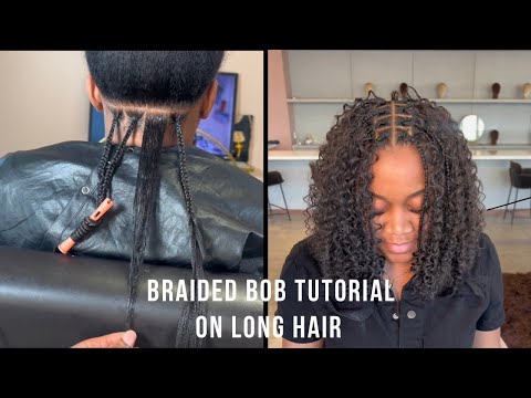 Видео: КОРОТКОЕ каре в стиле бохо с косами | Как заплести каре на длинных волосах | Летний стиль с косами