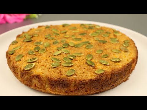 Видео: Овсянка и тыква! Быстрый и полезный тыквенный пирог. Без сахара!