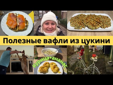 Видео: VLOG🇩🇪Не рублю бабло/Вкусные вафли двух сортов на завтрак/Сильный пёс/Прогулка/Ужин в аэрогриле