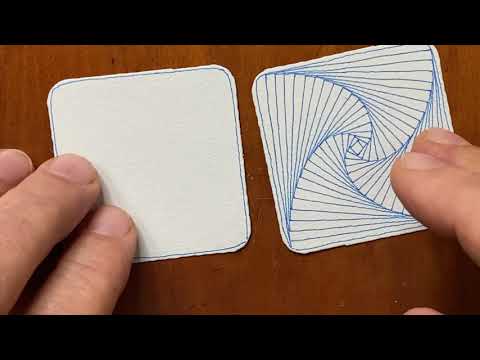 Видео: Пакет проектов Zentangle № 07: 12 дней Zentangle — День 11