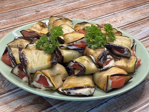 Видео: Овощная закуска из баклажан Тещин язык / Vegetable appetizer "Mother-in-law's tongue"
