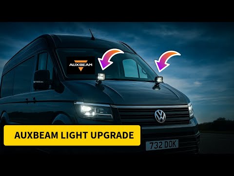 Видео: Модернизация освещения Auxbeam для VW Crafter