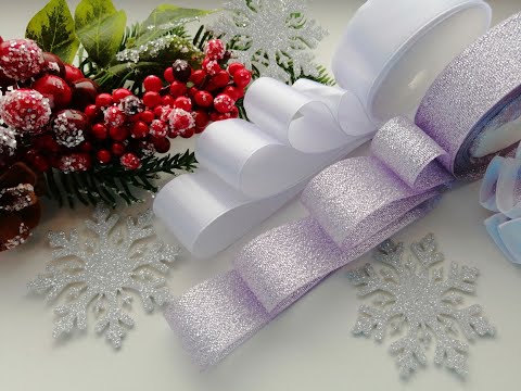 Видео: Посмотрите как Просто сделать Новогодние бантики из лент🎀🎄❄