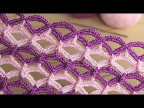 Видео: УЗОР крючком МАСТЕР-КЛАСС по вязанию для начинающих How to crochet pattern  EASY for beginners