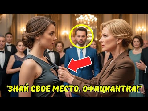 Видео: Лицемерная богачка ПОРВАЛА платье, думая, что перед ней официантка… НО её МУЖ-МИЛЛИОНЕР всё видел...