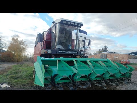 Видео: КМС-6 Палессе 812-СХ підготовка до збору кукурудзи