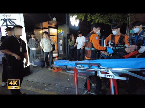 Видео: ［Hongdae 4K］Seoul Night Walk!! ~ Выживают только сильные ~~ !!