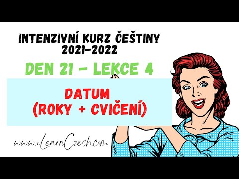 Видео: Курс чешского 21.4: Дата (годы + упражнение)
