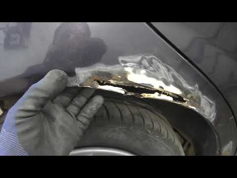 Видео: Ремонт гнилой арки. Замена ремвставки арки. Кузовной ремонт . Hyundai Getz
