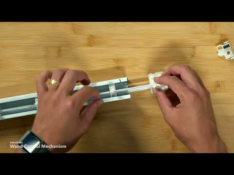 Видео: Как заменить отделку Levolor и механизмы управления вертикальными жалюзи Go