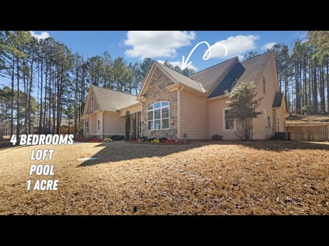 Видео: ОБЯЗАТЕЛЬНО К ПРОСМОТРУ! Дом на продажу в Ньюнане, Джорджия | 4 спальни с бассейном на участке бо...