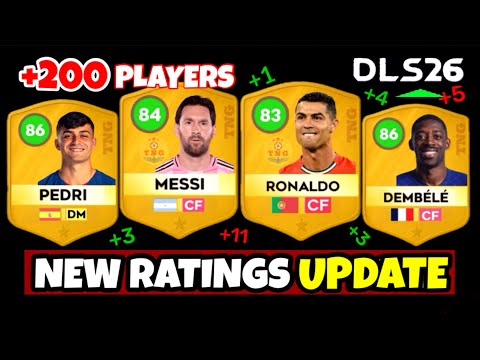 Видео: DLS 26 | 😱 +200 ИГРОКОВ 🔥 НОВОЕ ОБНОВЛЕНИЕ РЕЙТИНГОВ В DLS 26! С Роналду, Месси, Ямалом, Дембеле…
