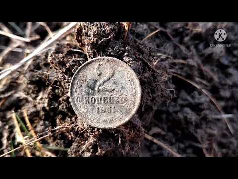 Видео: Первые монеты на металлоискатель МД-6450.