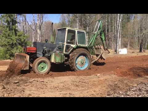 Видео: Самый лучший тракторист! Планировка участка.