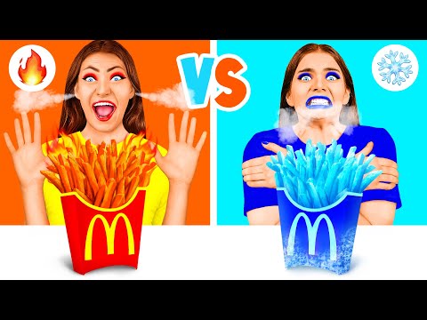 Видео: Холодная или Горячая Еда Челлендж от Fun Fun Challenge