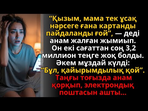 Видео: анам “ұсақ заттар алдым” деді, бірақ таңертең шоты бос еді — 3,2 млн теңге! | Ешкім естімеген әңгіме