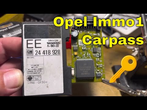Видео: Carpass из иммобилайзера Opel Immo1 с помощью VVDI Prog