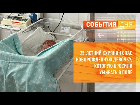 Видео: 25-летний курянин спас новорождённую девочку, которую бросили умирать в поле