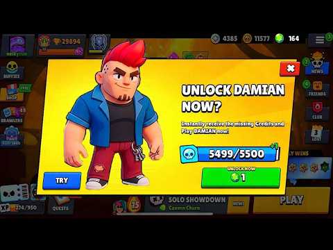 Видео: Разблокируйте нового бойца Дамиана!!😱 Новое обновление BRAWL STARS☺️🔥
