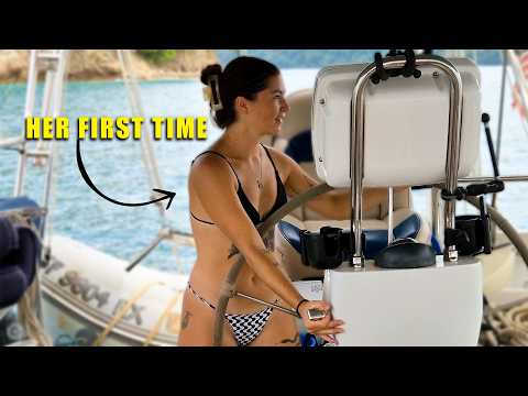 Видео: Моя первая попытка в одиночку управлять парусной лодкой на 44-футовой яхте